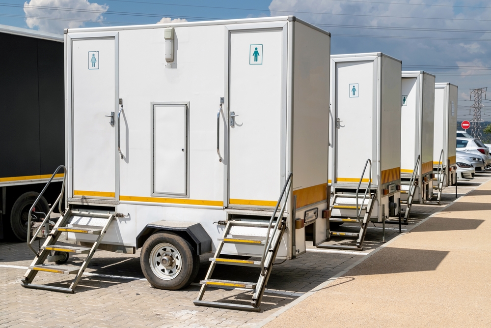 Johannesburg,,South,Africa,,9th,February,-,2022:,Portable,Toilets,For